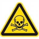 Gefahrenzeichen: Warnung vor giftigen Stoffen nach ISO 7010 (W 016)