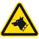 Gefahrenzeichen: Warnung vor Wachhund nach ISO 7010 (W 013)