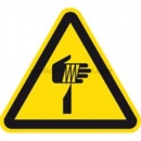 Gefahrenzeichen: Warnung vor spitzem Gegenstand nach ISO 7010 (W 022)
