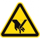 Gefahrenzeichen: Warnung vor Schnittverletzungen