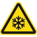 Gefahrenzeichen: Warnung vor niedriger Temperatur nach ISO 7010 (W 010)