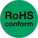 Gefahrenzeichen: RoHS-Kennzeichen RoHS conform