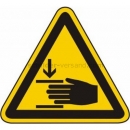 Gefahrenzeichen: Warnung vor Handverletzungen (BGV A8 W 27)