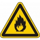 Gefahrenzeichen: Warnung vor feuergefährlichen Stoffen (BGV A8 W 01)