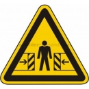 Gefahrenzeichen: Warnung vor Quetschgefahr (BGV A8 W 23)