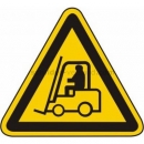 Gefahrenzeichen: Warnung vor Flurförderzeugen (BGV A8 W 07)