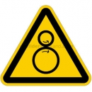 Gefahrenzeichen: Warnung vor Einzugsgefahr (BGV A8 W 30)