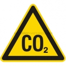 Gefahrenzeichen: Warnung vor CO2 - Erstickungsgefahr (BGV A8 W 76)