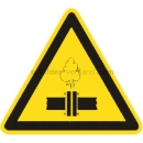 Gefahrenzeichen: Warnung vor Überdruck (BGV A8 W 80)