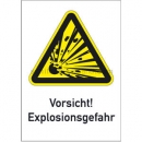 Gefahrenzeichen: Kombischild Vorsicht! Explosionsgefahr