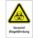 Gefahrenzeichen: Kombischild Vorsicht! Biogefährdung
