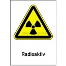 Gefahrenzeichen: Kombischild Radioaktiv